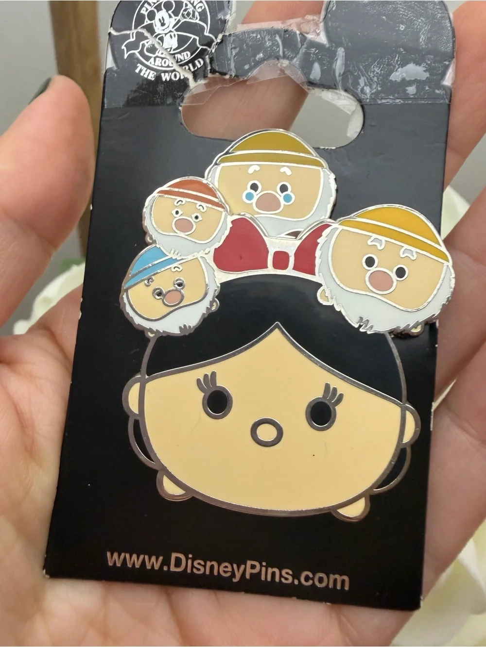 Disney Snow White Tsum Tsum Enamel Pin - Yellow, Red, Blue, Tan